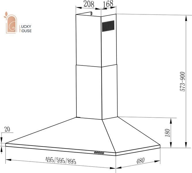 Витяжка Interline UNNA X A/60 PB/2/T  A/60 PB/2/T фото