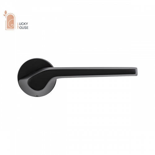 РУЧКА ДЛЯ ДВЕРЕЙ НА РОЗЕТЦІ BRU SLIM A-2020 BLACK МВМРЧ 97 фото
