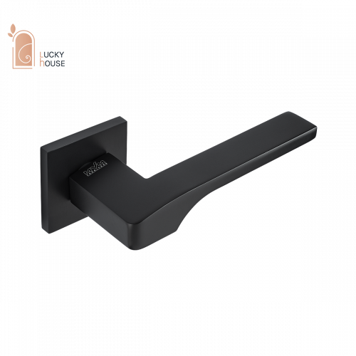 РУЧКА ДЛЯ ДВЕРЕЙ НА РОЗЕТЦІ SIMPLE Z-1807 BLACK МВМРЧ 50 фото